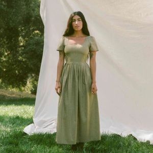 The Scarlet Dress in Willow Daisy Dot XL